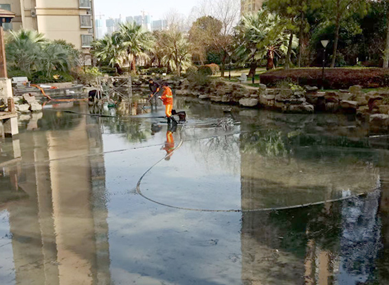 肇州景观池淤泥清理
